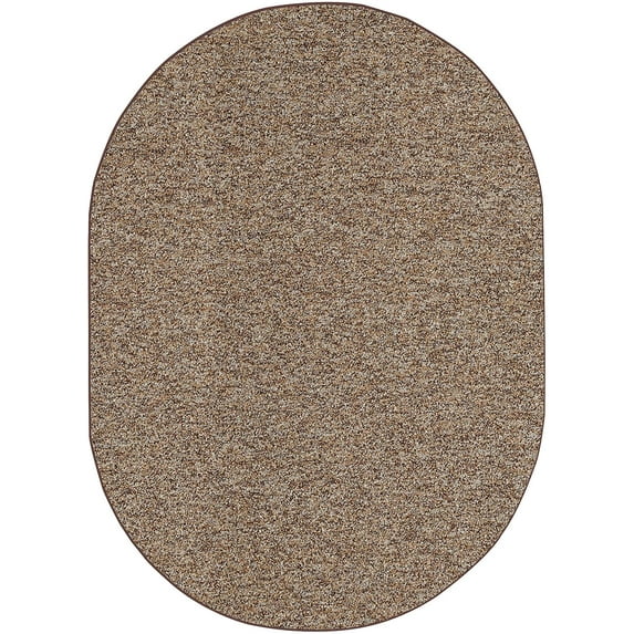 Furnish My Place Outdoor Area Rug – 8 x 10 ft, Oval, Ivory Tan, Floor Rug for Patios, Garden, Decks, Wedding Tents| Home Decor Turf