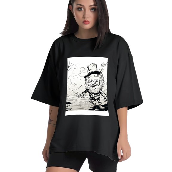 Plus Size Shirt for Women Black Tops for Women Short Sleeves Shirt for Women ST Patrick T Shirt Crewneck Shirt for Women XS