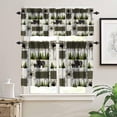 thumbnail image 3 of Rustic Cabin Kitchen Blackout Valance Curtains Bear Deer Forest Vintage Retro Western Country Wildlife Farmhouse Valances for Living Room Bedroom,54''''x18''''+27''''x36''''x2（3 Piece）, 3 of 5