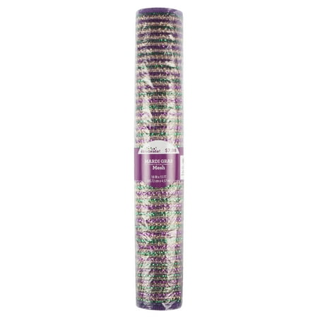 Way To Celebrate Mardi Gras Mesh, Pinstripe, 15'