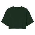 thumbnail image 6 of Women T Shirt Ladies Crew Neck Short Sleeve Solid Crop Tee Loose Fit Casual Sporty Summer Top, 6 of 6