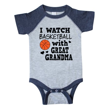 

Inktastic I Watch Basketball with Great Grandma Gift Baby Boy Bodysuit