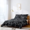 thumbnail image 4 of Chic Bed Sheet Set, Fade Resistant Microfiber Bedding with Marble Pattern for Elegant Spaces, 4 of 5