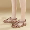 thumbnail image 1 of MKLEKYY Sandalias Flexi de Verano para Mujer, Sandalias de Látex Bohemias Con Diamantes de Imitación, Cómodas Sandalias Planas de Talla Grande para Resort, 1 of 4