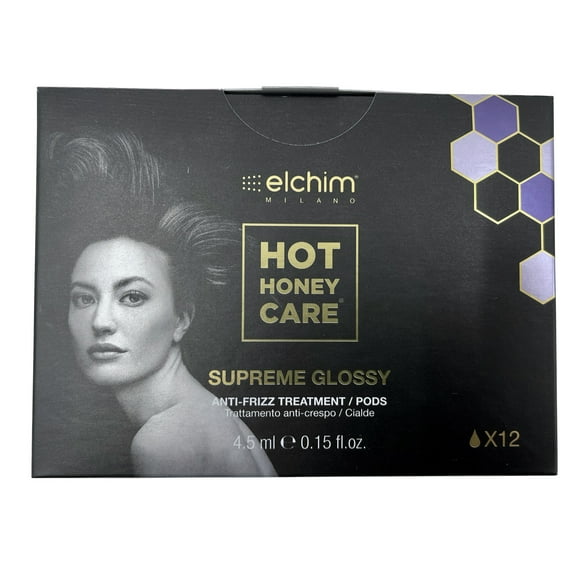 Elchim Milano Hot Honey Care Sublime Glossy Anti Frizz Treatment Pods 0.15 OZ x 12