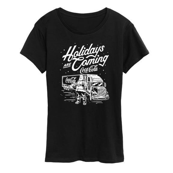 Coca-Cola - Holidays Are Coming Truck - Women's Short Sleeve Graphic T-Shirt