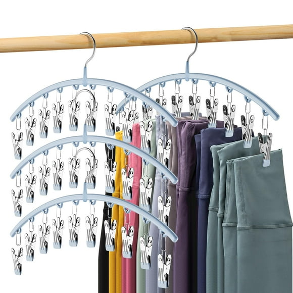 Organizador de leggings Volnamal Closet con 10 clips, paquete de 4