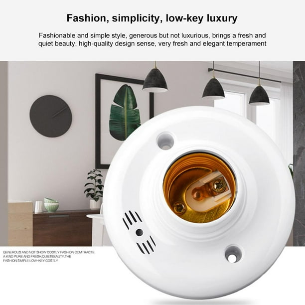 LED Sound and Light Lamp Holder Base Lamp Bulb Holder Corridor Living Room Garage - Walmart.com