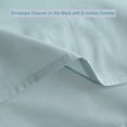 thumbnail image 2 of THE COTTON & SILK 100% Luxury Long-Staple Cotton Pillow Sham / Pillowcase, Set of 2, with Envelope Closure on the back, White + Misty Blue, Queen Size, 2 of 4