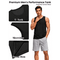 thumbnail image 4 of TELALEO 4 Pack Men's Quick Dry Tank Tops Breathable Sleeveless Muscle Shirts for Active Men, Size M, 4 of 7