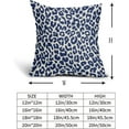 thumbnail image 5 of Navy Blue Leopard Print Pillow Covers 18x18 Set of 2 Cheetah Animal Pattern Chinoiserie Decorative Throw Pillows Outdoor Pillowcase Farmhouse Linen Cushion Case Decor for Sofa Couch Bed, 5 of 6