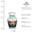 thumbnail image 2 of SABURIAL Fishing Urn - Mini Cremation Urns For Ashes - 3 Inch - Pack Of 1 - Decorative Urns For Mom & Dad - Burial Urn For Male & Female - Keepsake For Ashes, 2 of 7