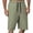 Green, variant on Bermuda Shorts for Men Summer Casual Elastic Waist Wide Straight Leg Relaxed Fit Waterproof Shorts with Pockets
