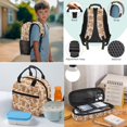 thumbnail image 5 of Yuyamidu Orange Capybara School Backpack for Boys with Lunch Box 17 Inch Bookbag for Middle Elementary School Girls Insulated Lunch Bag Kids Pencil Case, 4 Pieces, 5 of 6