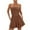 Brown, variant on Summer Rompers for Women 2025 Casual One-Piece Strapless Tube Top Sleeveless Skort Short Jumpsuit Beach Vacation Outfits