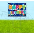 thumbnail image 1 of Happy Birthday Balloons (18" x 24") Yard Sign, Includes Metal Step Stake, 1 of 6