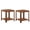 End Table + Walnut 2 pack+5, variant on LIANGKA Walnut Square End Table, 2-Tier Boho Side Nightstand with Rounded Corner & Vertical Wave Grain Legs, 22.1” for Small Spaces
