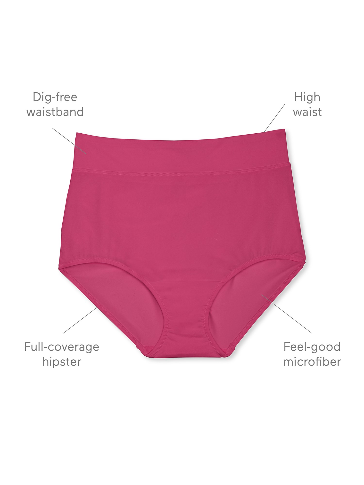 Warners Blissful Benefits Women's Dig-Free Brief, 3-Pack photo 5