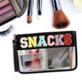 thumbnail image 4 of Bolsa con cremallera y letras bordadas | Práctico neceser para cosméticos | Estuche portátil para maquillaje | Elegante accesorio de viaje | Organizador de bolso con estilo, 4 of 5