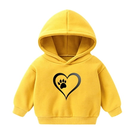 

Toddlers Kids Unisex Hooded Sweatshirts Fashion Cute Printed Long Sleeve Hoodies Boys Girls Casual Pullover Tops