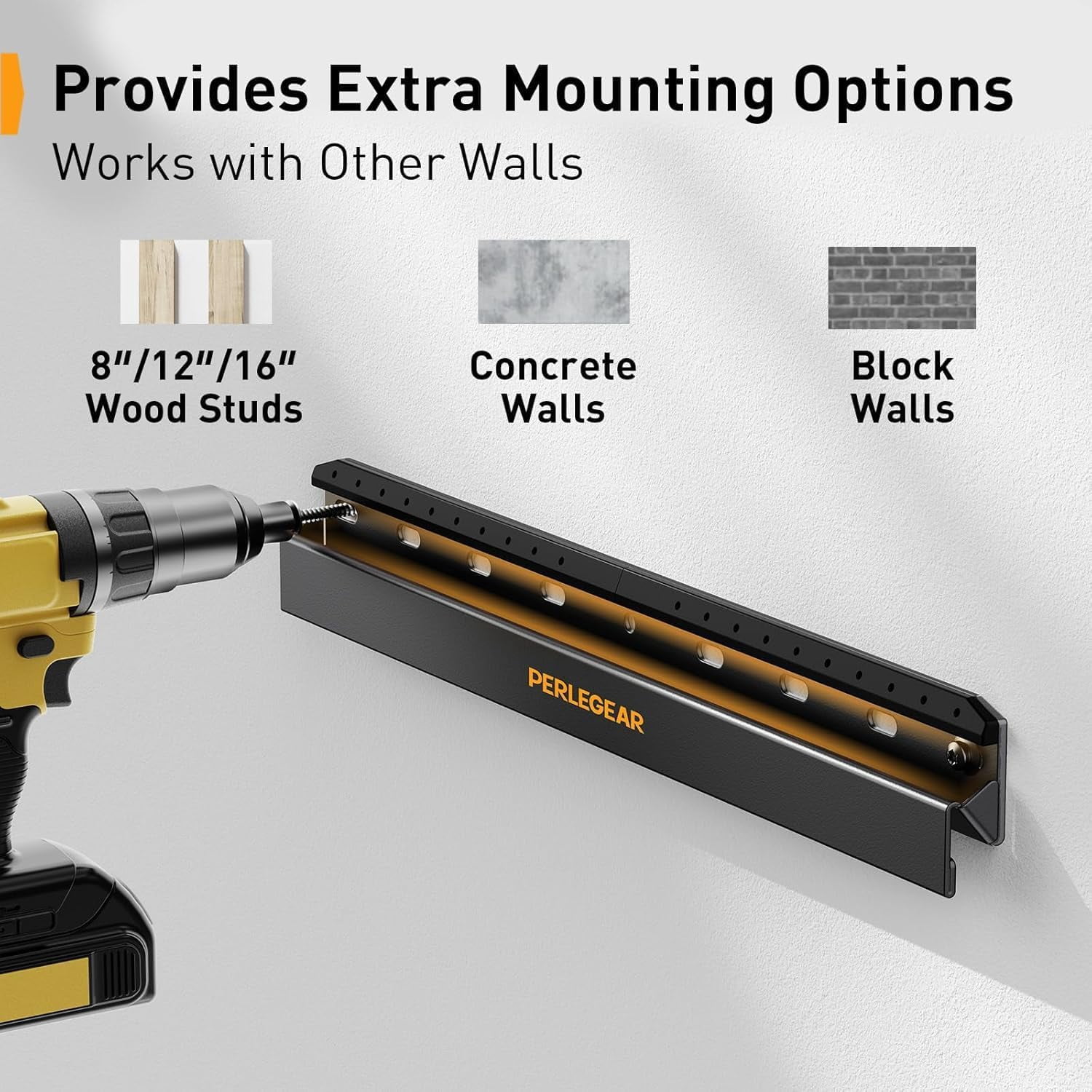 No Drill TV Wall Mount for Most 24-65 Inch TVs up to 100 lbs, Studless TV Mount, Drywall TV Bracket with Max VESA 400x400mm, No Stud, Easy Install, Low Profile, PGMT7