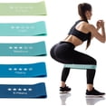 thumbnail image 1 of Honmein Resistance Bands for Working Out, Exercise Bands with 5 Resistance Levels Fit for Home Fitness, Strength Training, Natural Latex Resistance Band Include Instruction Guide and Carry Bag., 1 of 6
