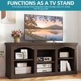 thumbnail image 4 of ModFusion 59 Inch Modern Entertainment Center with Adjustable Shelves, Media Console Fits 65 Inch TVs for Living Room, Black, 4 of 10