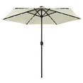 thumbnail image 2 of vidaXL Garden Parasol Taupe Polyester Fabric 106.3 in Collapsible, 2 of 3