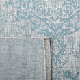thumbnail image 5 of SAFAVIEH Courtyard Desi Medallion Indoor/Outdoor Area Rug, Light Grey/Aqua, 5'3" x 7'7", 5 of 9
