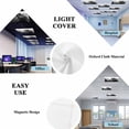 thumbnail image 5 of Black Forest Fluorescent Light Covers, Black and White Natural Landscape Modern Abstract Art Magnetic Light Covers for Ceiling Lights, Fluorescent Ceiling Shade for Classroom Office 4x2Ft x 4PCS, 5 of 8
