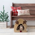 thumbnail image 2 of Vibrant Life Hideaway Reindeer Small Cat-Dog Bed, 2 of 6