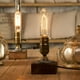 thumbnail image 4 of Lámpara de escritorio retro Sailing, industrial, madera, E26, 4 of 5