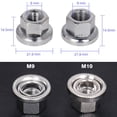 thumbnail image 4 of 2Pcs Stainless Steel Bike / Cycle Wheel Axle Track Nuts Sizes M9/M10, 4 of 5