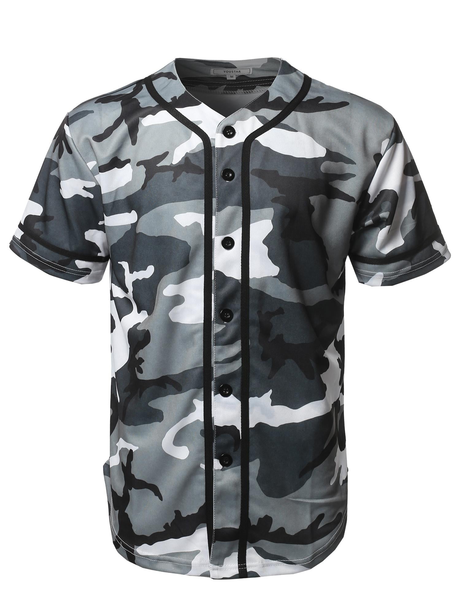 men's baseball jersey tops