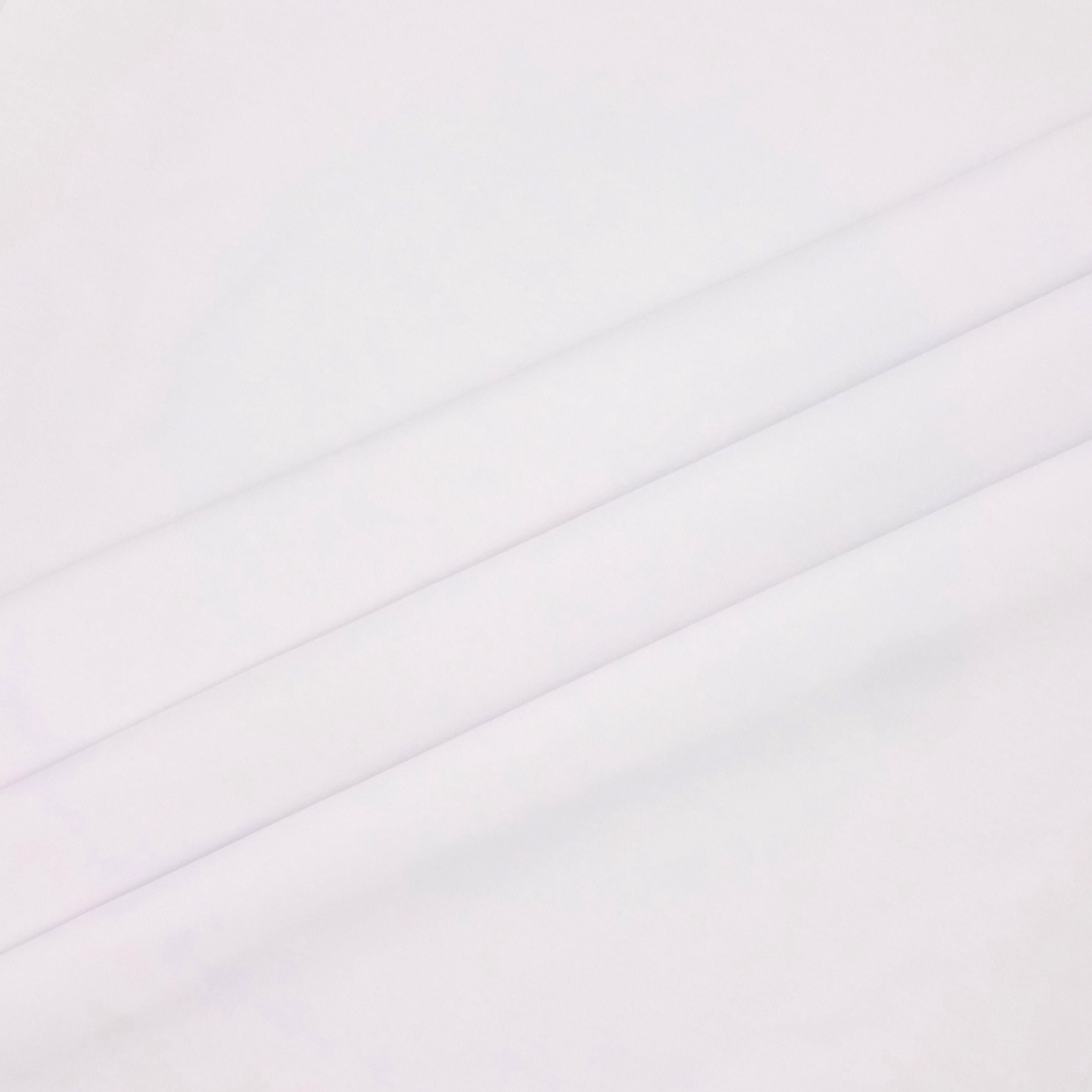 Shason Textile 2 Yard Cut Poly Cotton Fabric, White, 44" Wide for Craft & Quilting Projects