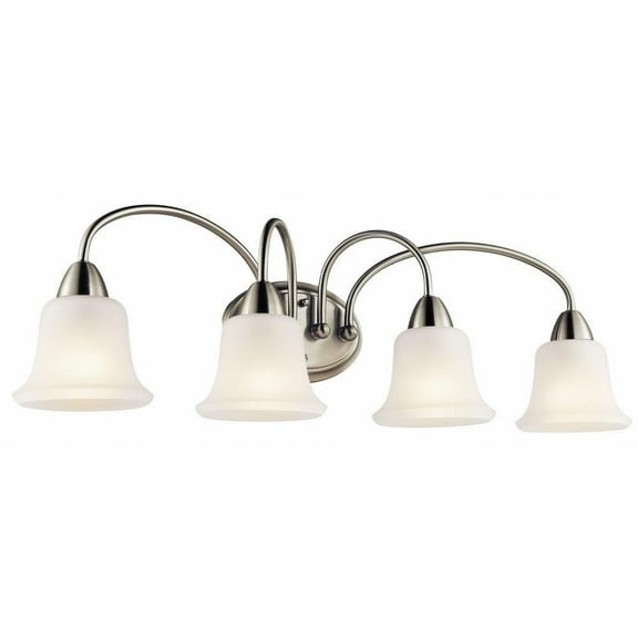 4 Light Vanity Light with Transitional Inspirations 10 inches Tall By 33 inches Wide-Brushed Nickel Finish Bailey Street Home 147-Bel-563996