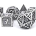 thumbnail image 2 of HEIMDALLR Metal DND Juego de dados 7 piezas - Diseño de Dragonhide, Tamaño 16mm, Logo en D HEIMDALLR HEIMDALLR, 2 of 2