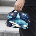 thumbnail image 2 of Shark Travel Organizer Waterproof Oxford Cloth Storage Pouch for Small Electronics, Hard Drive, and Cable Bag, 2 of 6