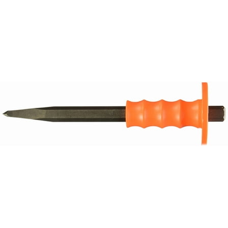 Mayhew Tools 80205 3/4 x 12" Handguarded Bullpoint Chisel, Black