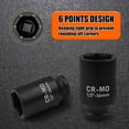 thumbnail image 3 of Dado de impacto profundo EGOFIX de 36 mm con encastre de 1/2" CR-MO, 3 of 7