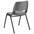 thumbnail image 2 of Bowery Hill Ergonomic Shell Stacking Chair in Gray, 2 of 9