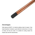 thumbnail image 4 of 10pcs 12mmx305mm(0.47"x12") Carbon Arc Air Gouging Rods Copper Graphite Coated Gouging Electrode Rods, 4 of 6