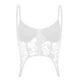 thumbnail image 1 of Camisola de poliéster con espalda descubierta y perspectiva de gasa de malla de color sólido para mujer, 1 of 4