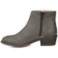 thumbnail image 3 of Journee Womens Jayda Inside Zip Stacked Heel Booties, 3 of 10