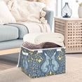 thumbnail image 3 of Yayeee Collapsible Cube Storage Bin with Lid Fabric Closet Decorative Basket with Handles, Yellow Forest Pattern, 3 of 7