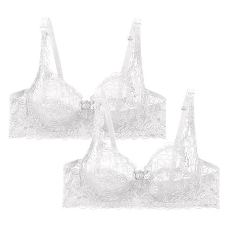 frariair Women s Sexy Underwire Lace Bras 2-Piece Set  Adjustable Straps Non-Padded Lingerie for Everyday & Special Occasions