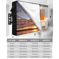 thumbnail image 7 of Outdoor TV Cover 60 to 65 Inch Weatherproof, Abstract Vintage Waterproof TV Screen Protector for Outside Decor with Zipper and Pocket 58"L x 37"H , Art Oil Painting Texture Orange, 7 of 7