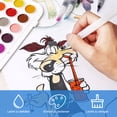 thumbnail image 3 of Pincel para tanque de agua, 6 piezas Juego de pinceles para tanque de agua premium con tanque de agua Juego de bolígrafos de agua para pintura de acuarela, mezcla de colores, caligrafía, 3 of 7