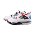 thumbnail image 4 of Air Jordan 4 Retro SE Little Kids' Shoes White-Military Blue-Fire Red bq7669-146, 4 of 6