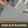 thumbnail image 6 of Garvee 4' x 6' Area Rug Contemporary Geometric Washable Rugs for Living Room Bedroom Non-Slip Non-Shedding Indoor Floor Carpet, Black Gray, 6 of 6